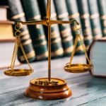 Scales of Justice in a Library