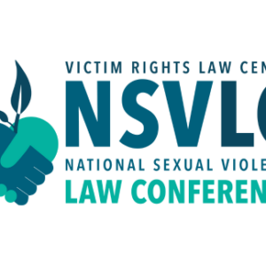Logo for Victim Rights Law Center's National Sexual Violence Law Conference.